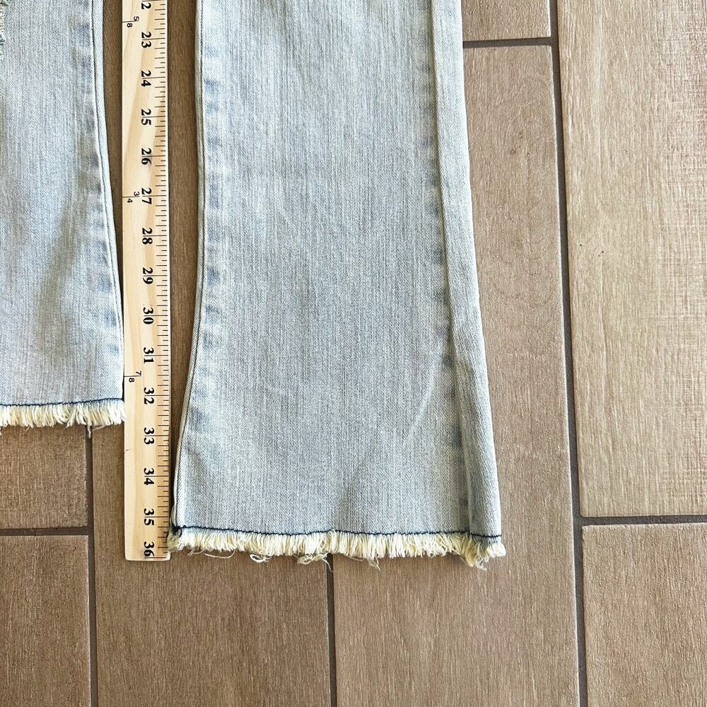 Rockstar Original Slim Cargo Stacked Flare Stretch Jeans 30X36 Y2K Streetwear - Picture 10 of 11
